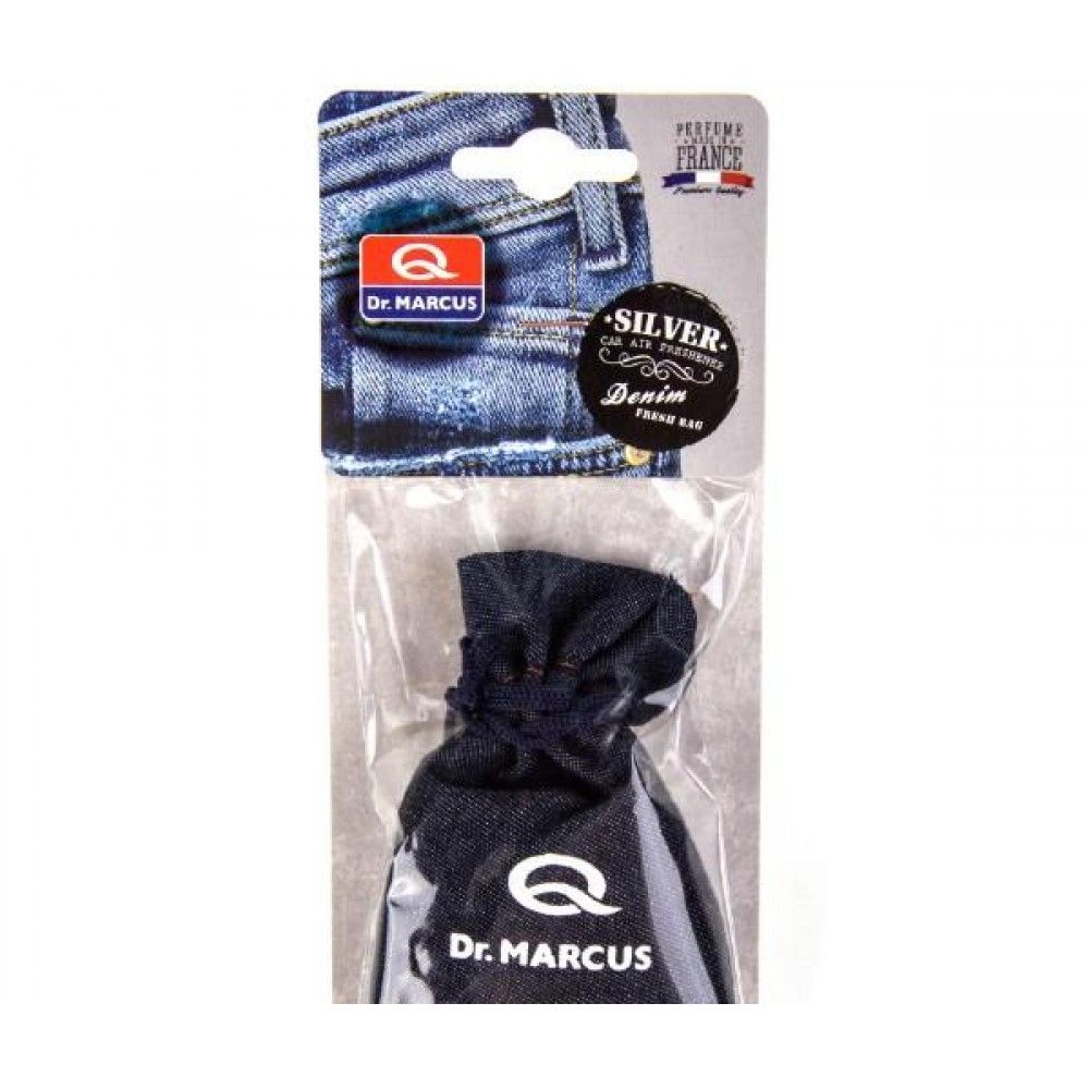 Ароматизатор  DR. MARCUS Fresh Bag Denim Silver Парфюм гелевый универсальный Польша 50гр