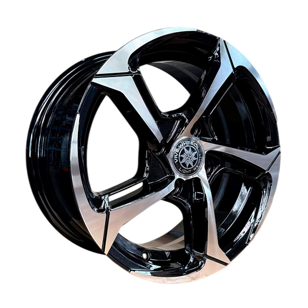 диски VIVE RHD1025B 5,5xR14 4x100 67,1 35 GLOSS_BLACK_MACHINE_FACE