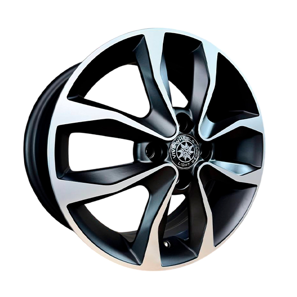 диски VIVE JT011B 5,5xR15 4x100 73,1 45 MATTE_BLACK_MACHINE_FACE