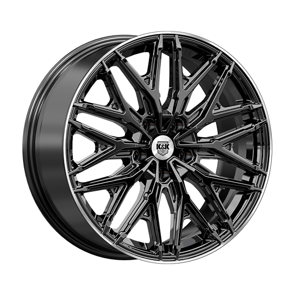 диски КиК КЛЕРМОН 8,0xR19 5x112 66,6 43 черный_бриллиант